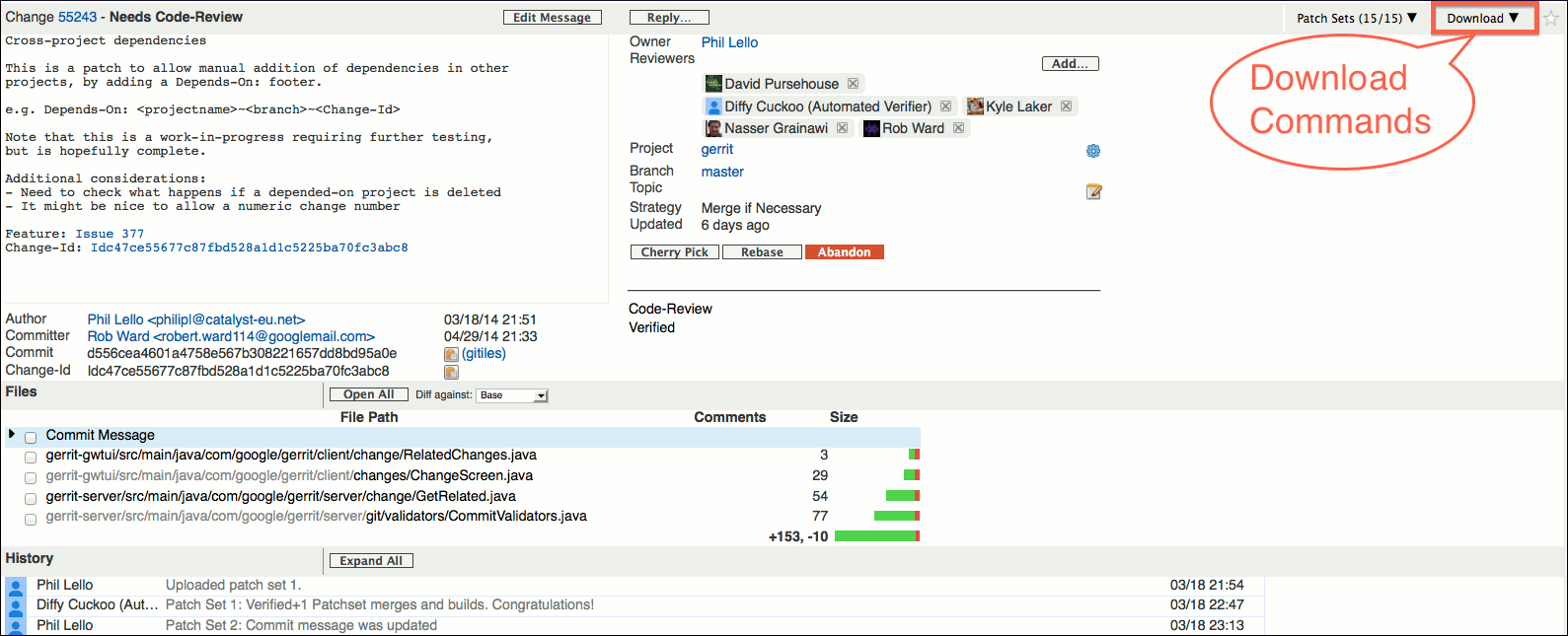/opendev/gerrit/raw/commit/072794767b0a1811f08e3f035e90a8c20f0cf634/Documentation/images/user-review-ui-change-screen-download-commands.png