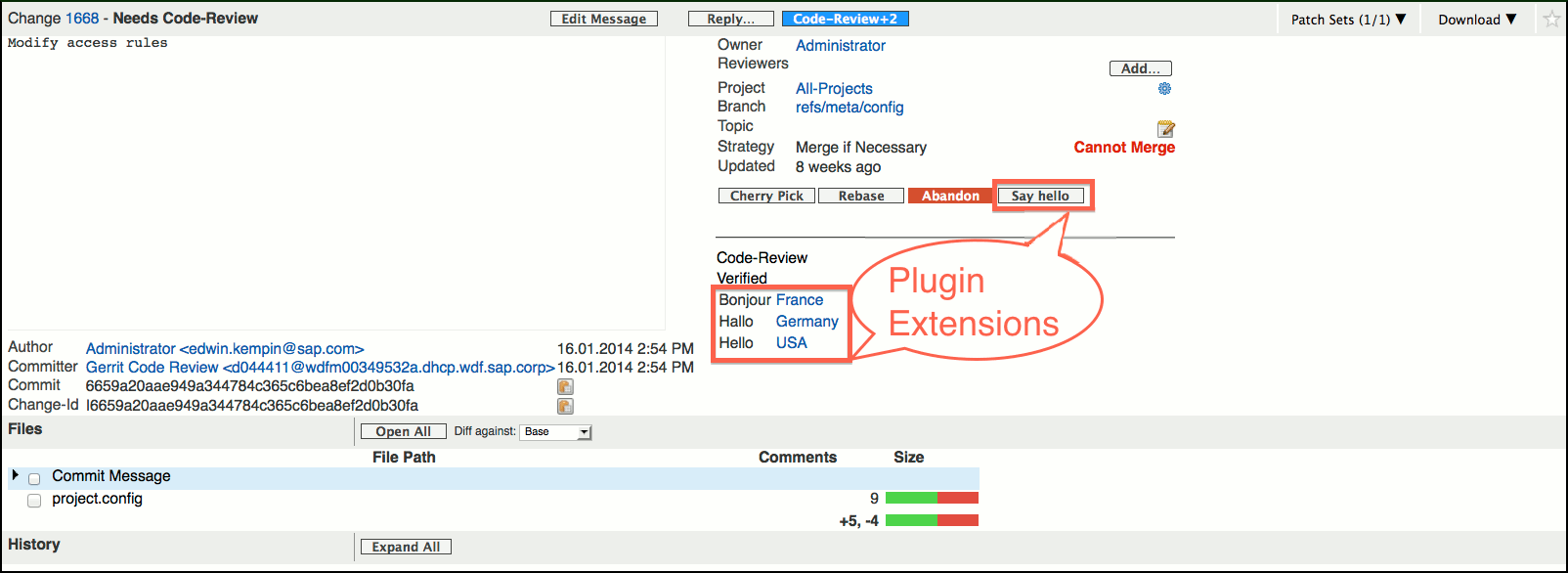 /opendev/gerrit/raw/commit/072794767b0a1811f08e3f035e90a8c20f0cf634/Documentation/images/user-review-ui-change-screen-plugin-extensions.png