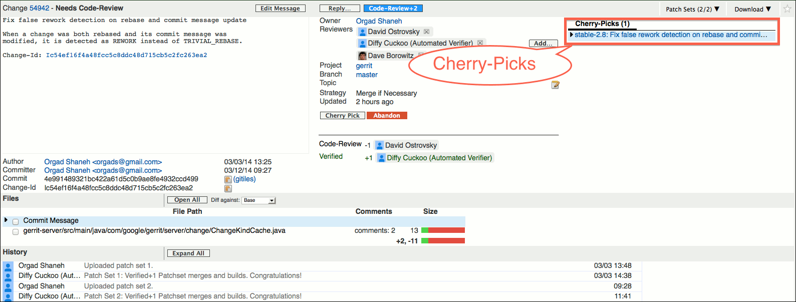 /opendev/gerrit/raw/commit/bd19d9a38072c51d3c5367b151370e8890403e01/Documentation/images/user-review-ui-change-screen-cherry-picks.png