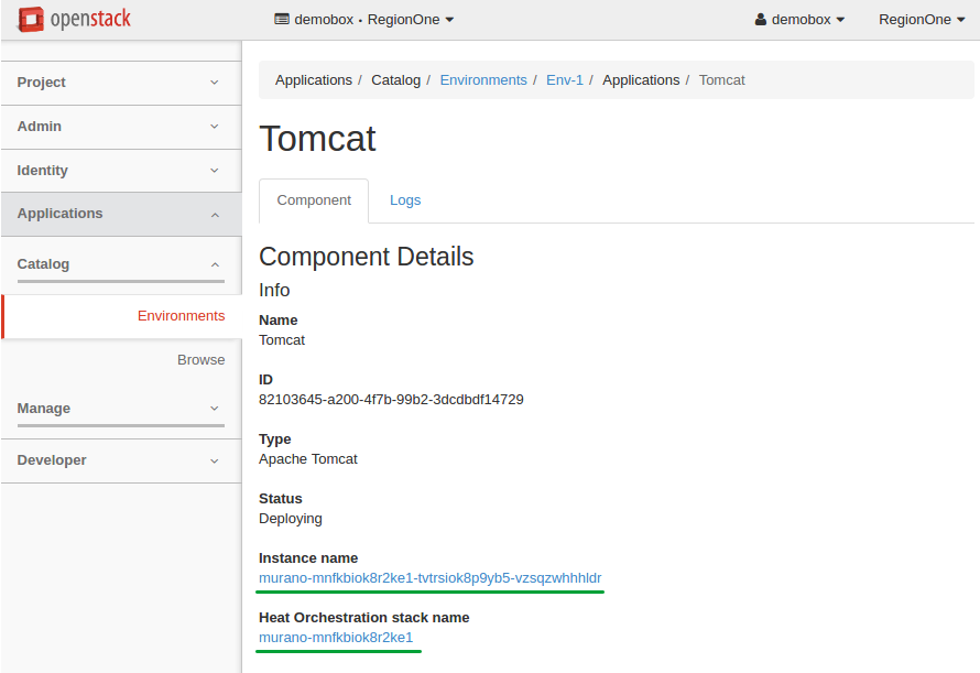 Components details