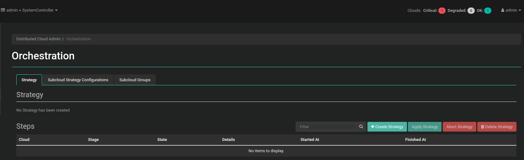 Orchestration Strategy