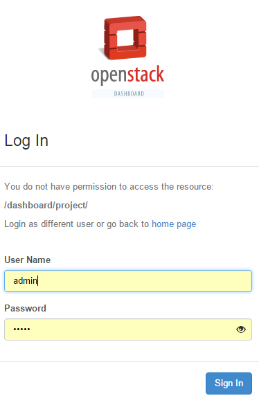 OpenStack Login